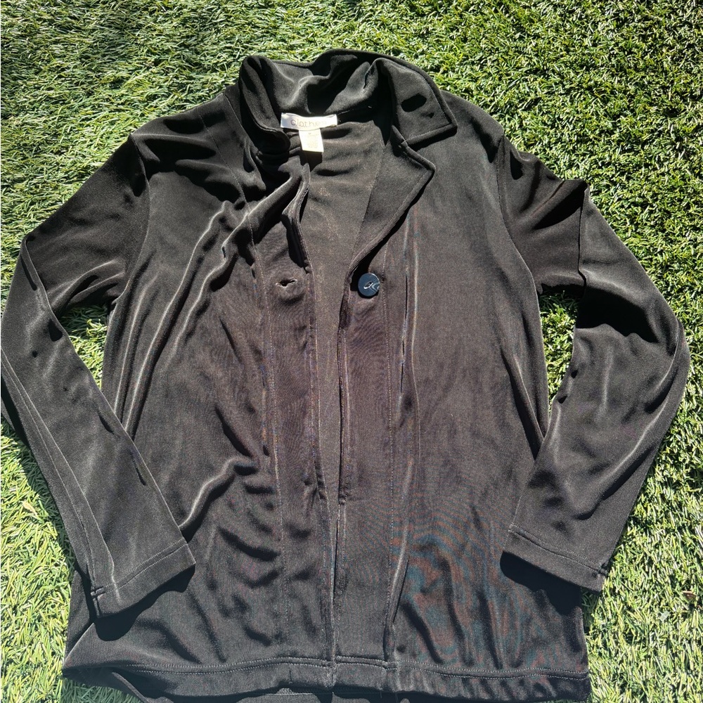 Black cover up shirt